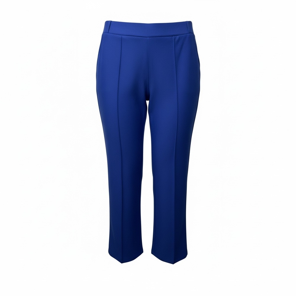 Straight Leg Ponte Pants in Cobalt Blue